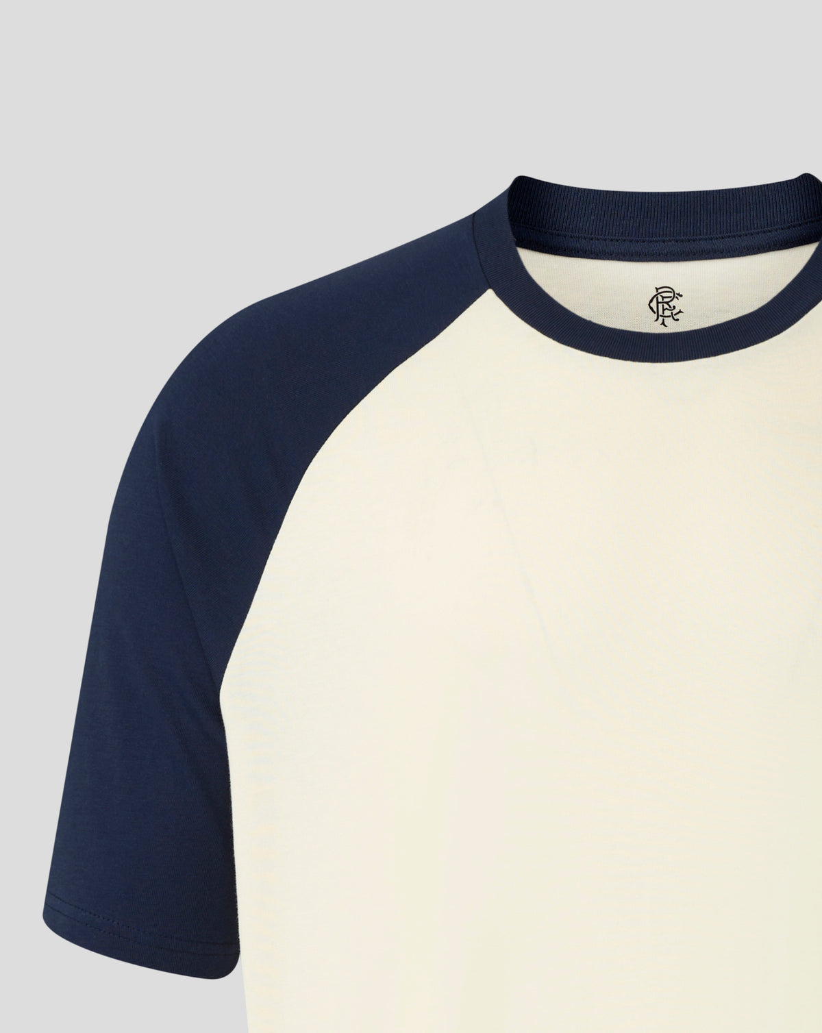 Camiseta Rangers Unisex 25/26 Contemporary Raglan – Negro - Egret/Black Iris