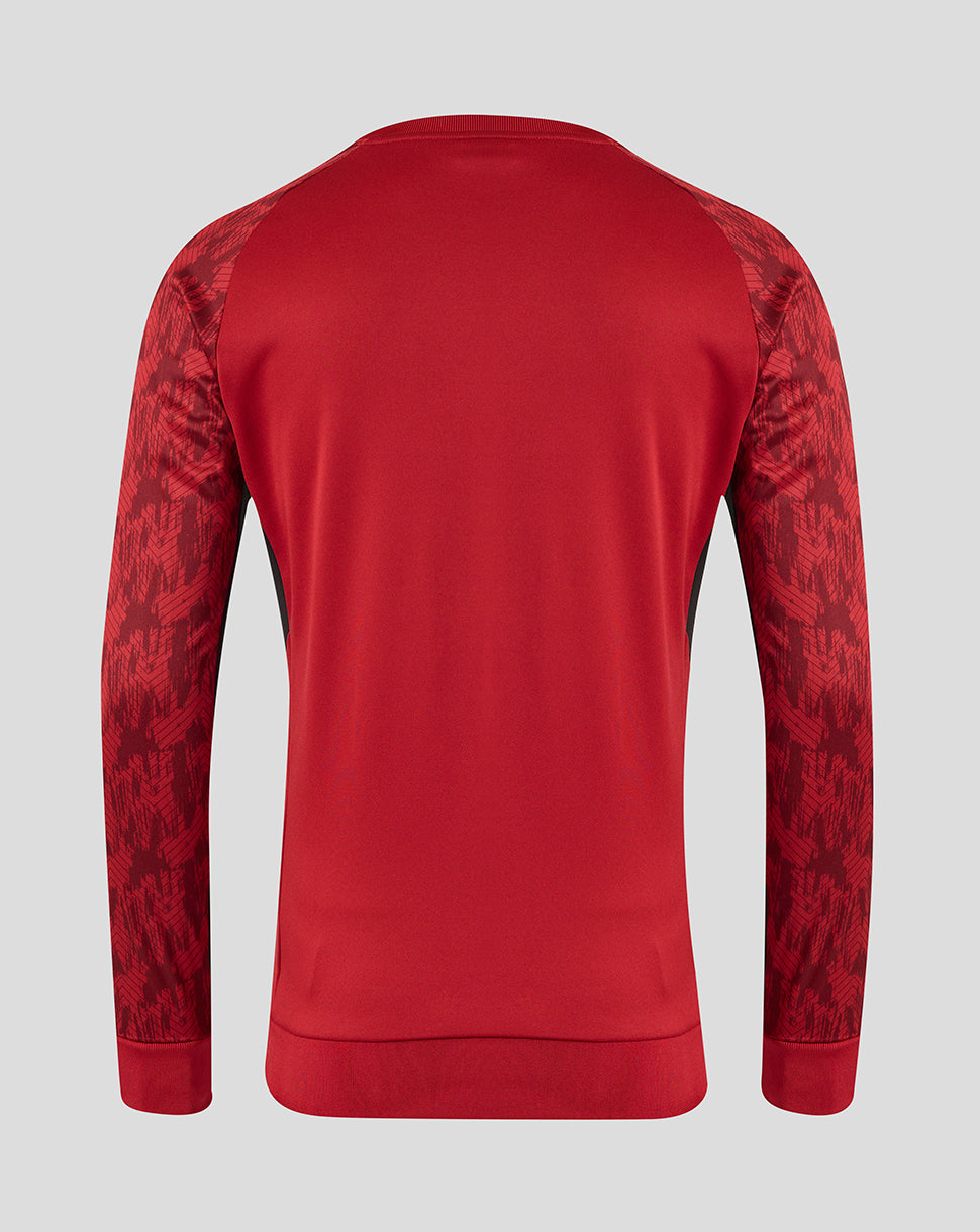 Saracens Unisex 25/26 Training Sweatshirt - Rhythmic Red