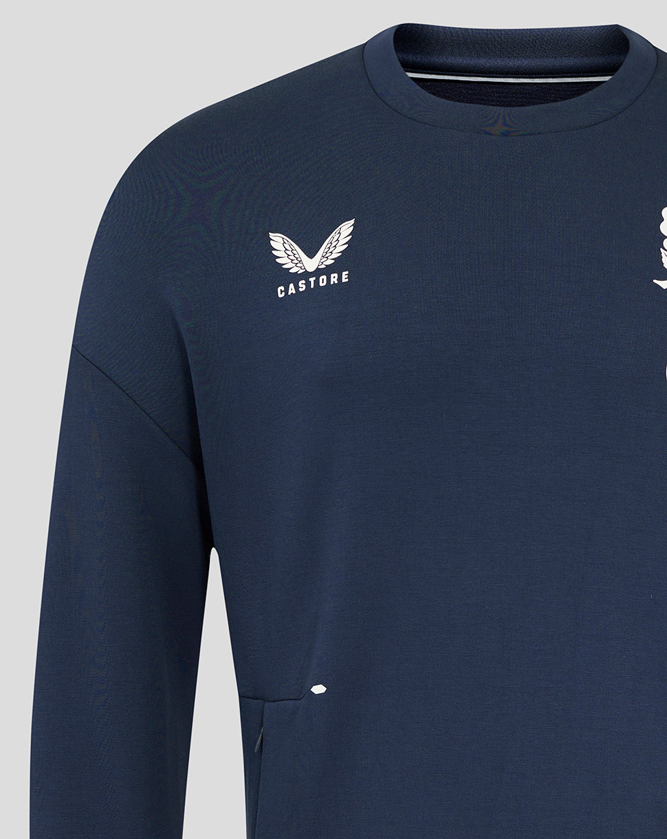 Men's England Rugby 25/26 Travel Crew Sweatshirt - Inkwell