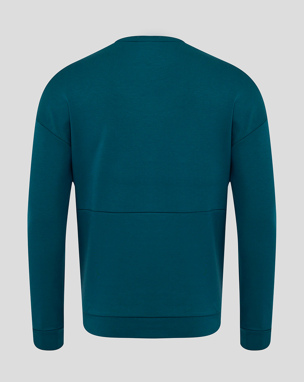 Men's England Rugby 25/26 Travel Crew Sweatshirt - Reflecting Pond