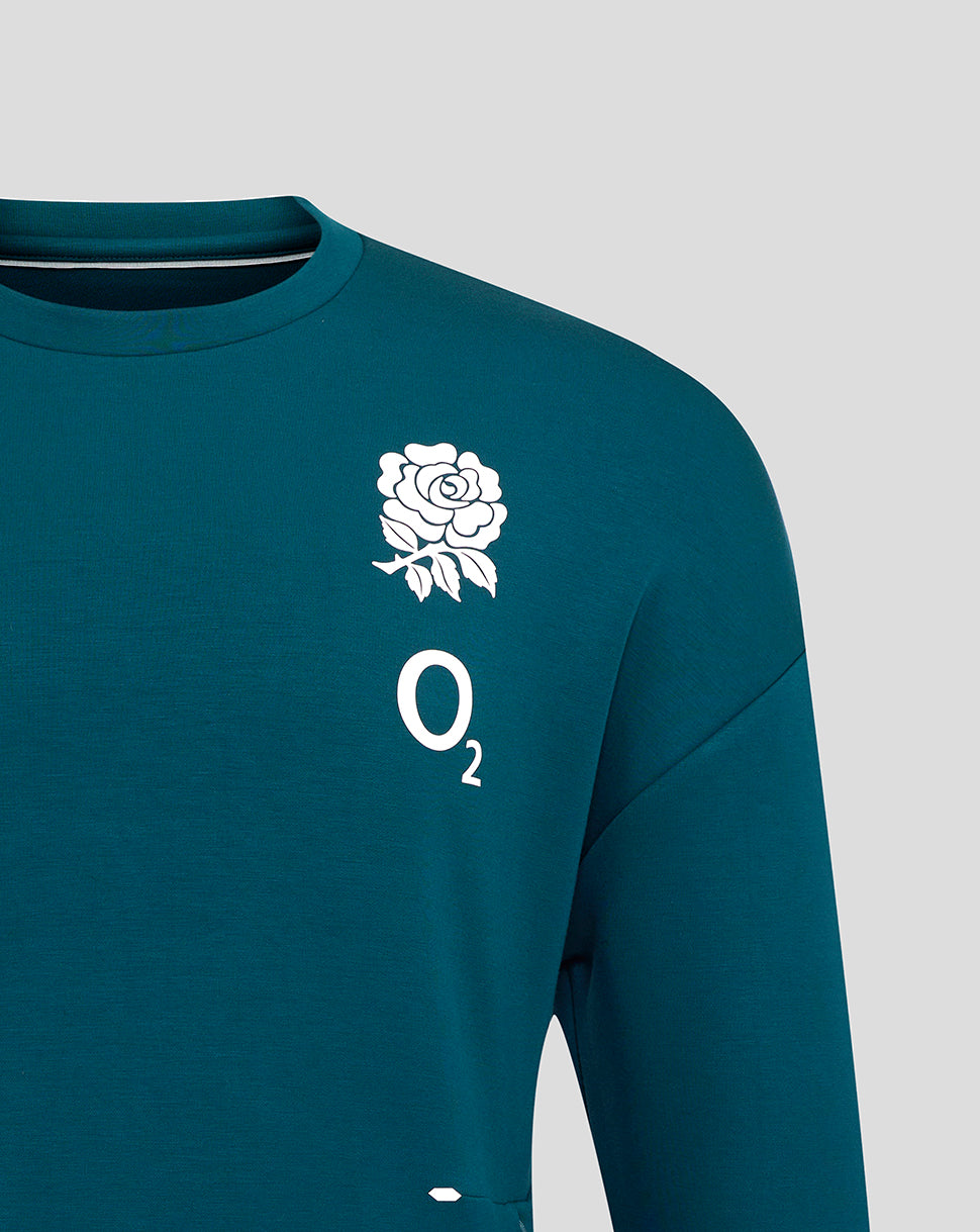 Heren England Rugby 25/26 Travel Sweatshirt Sweatshirt – Reflecting Pond - Reflecting Pond