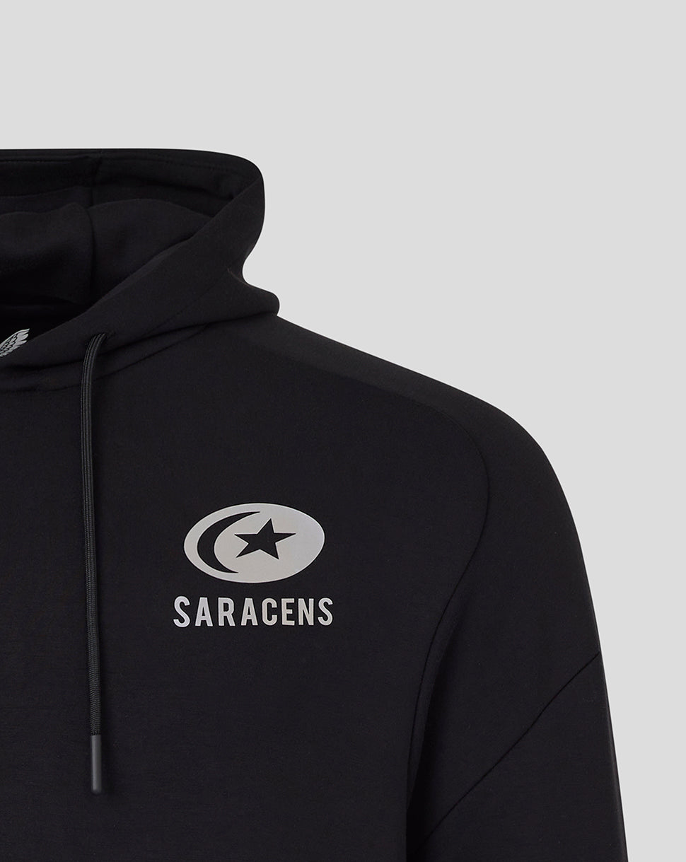 Sudadera con capucha Saracens Unisex 25/26 Travel Overhead - Caviar