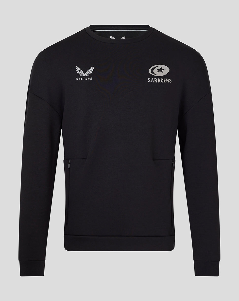 Saracens Unisex 25/26 Travel Sweatshirt Sweatshirt - Caviar