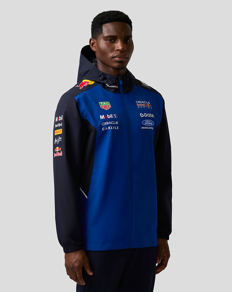 Oracle Red Bull Racing Unisex Teamline Water Resistant Jacket - Night Sky / Surf The Web