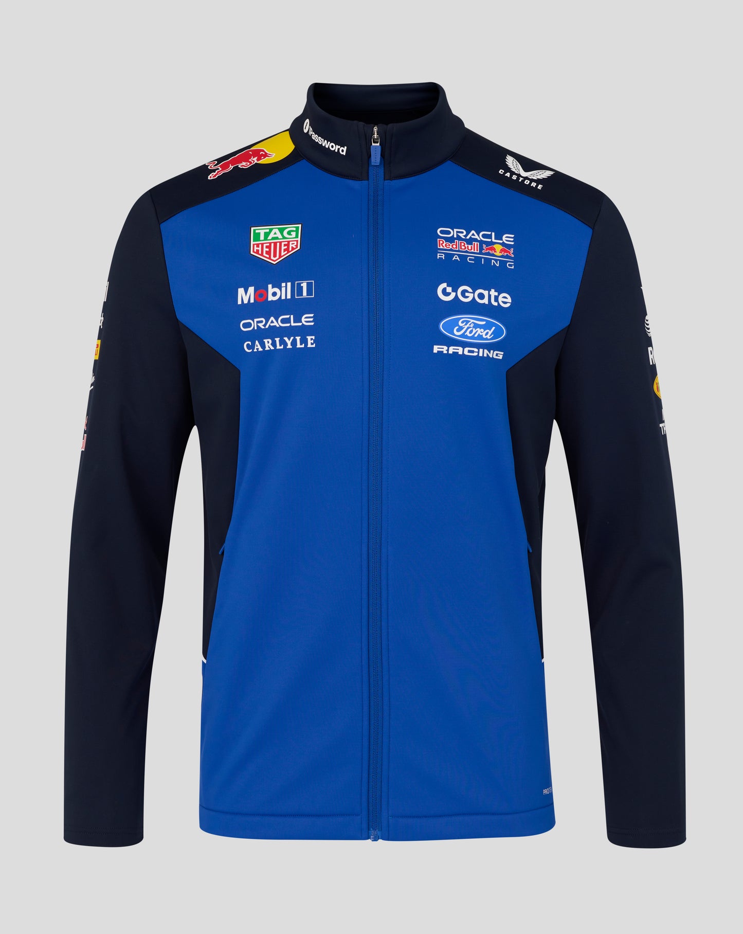 Oracle Red Bull Racing Unisex Teamline Soft Shell Jacket - Night Sky / Surf The Web