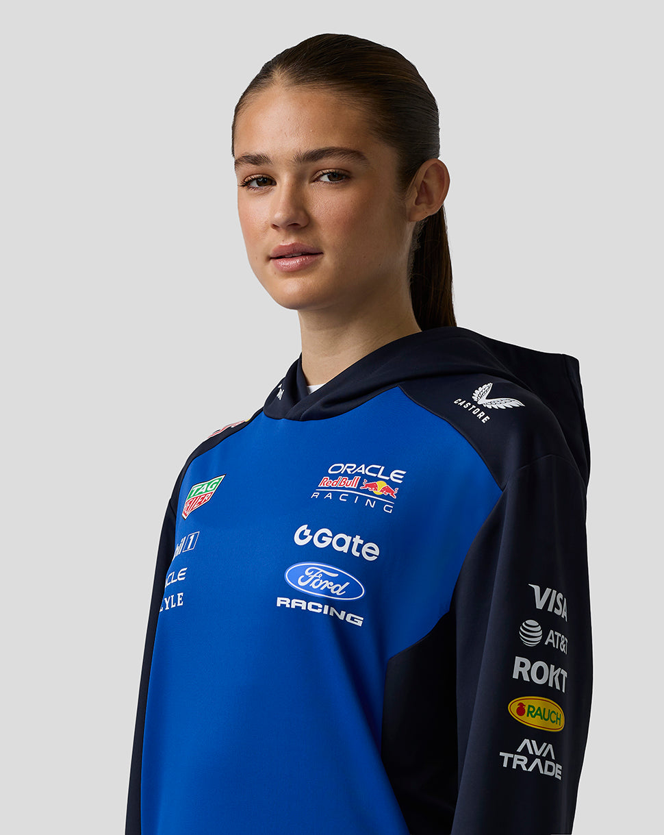Sudadera con capucha Oracle Red Bull Racing Unisex Teamline Overhead – Cielo nocturno / Surf the Web - Night Sky/Surf The Web
