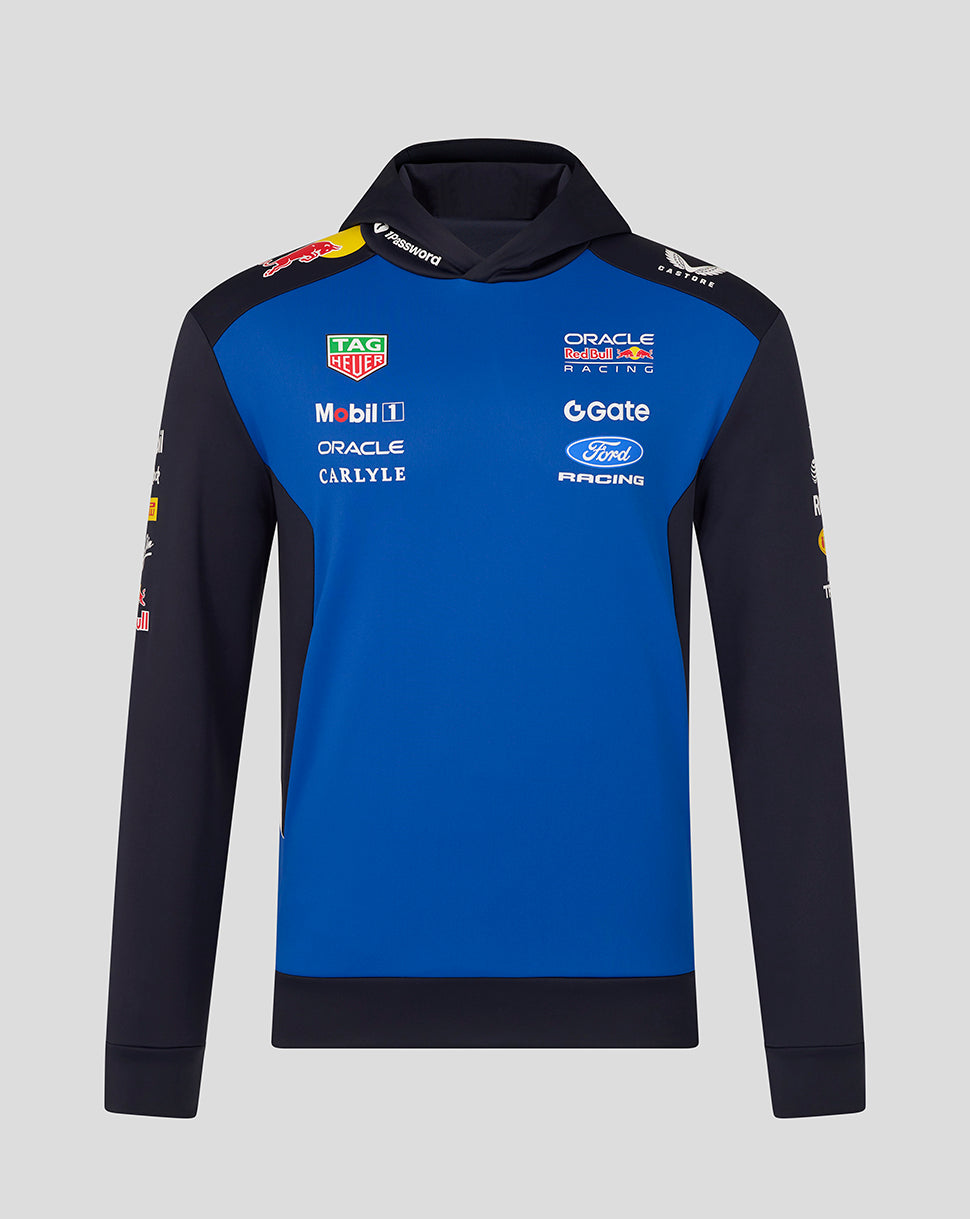 Sudadera con capucha Oracle Red Bull Racing Unisex Teamline Overhead – Cielo nocturno / Surf the Web - Night Sky/Surf The Web