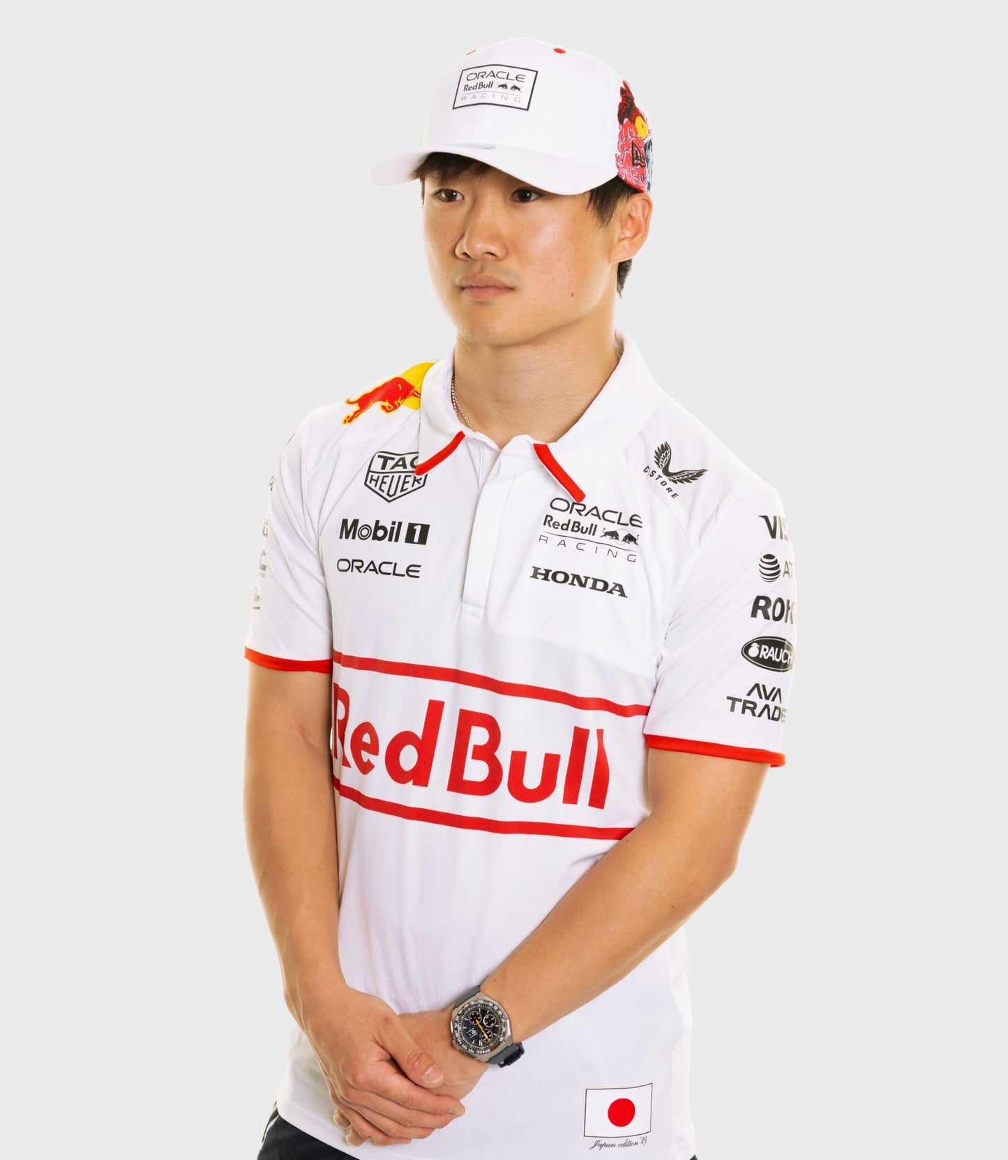 Oracle Red Bull Racing Unisex Japan Special Track Polo - White
