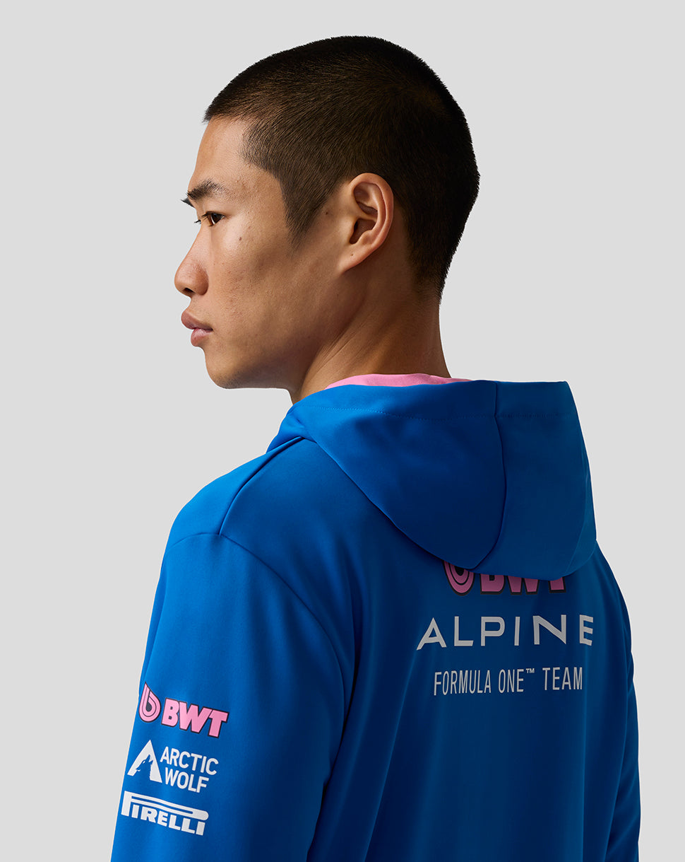 Official Junior BWT Alpine Formula One Team Zip Hoodie - Lapis Blue