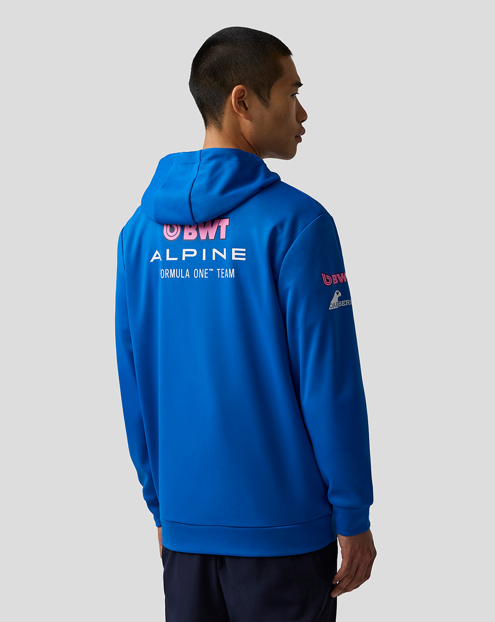 Official Unisex BWT Alpine Formula One Team Pullover Hoodie - Lapis Blue