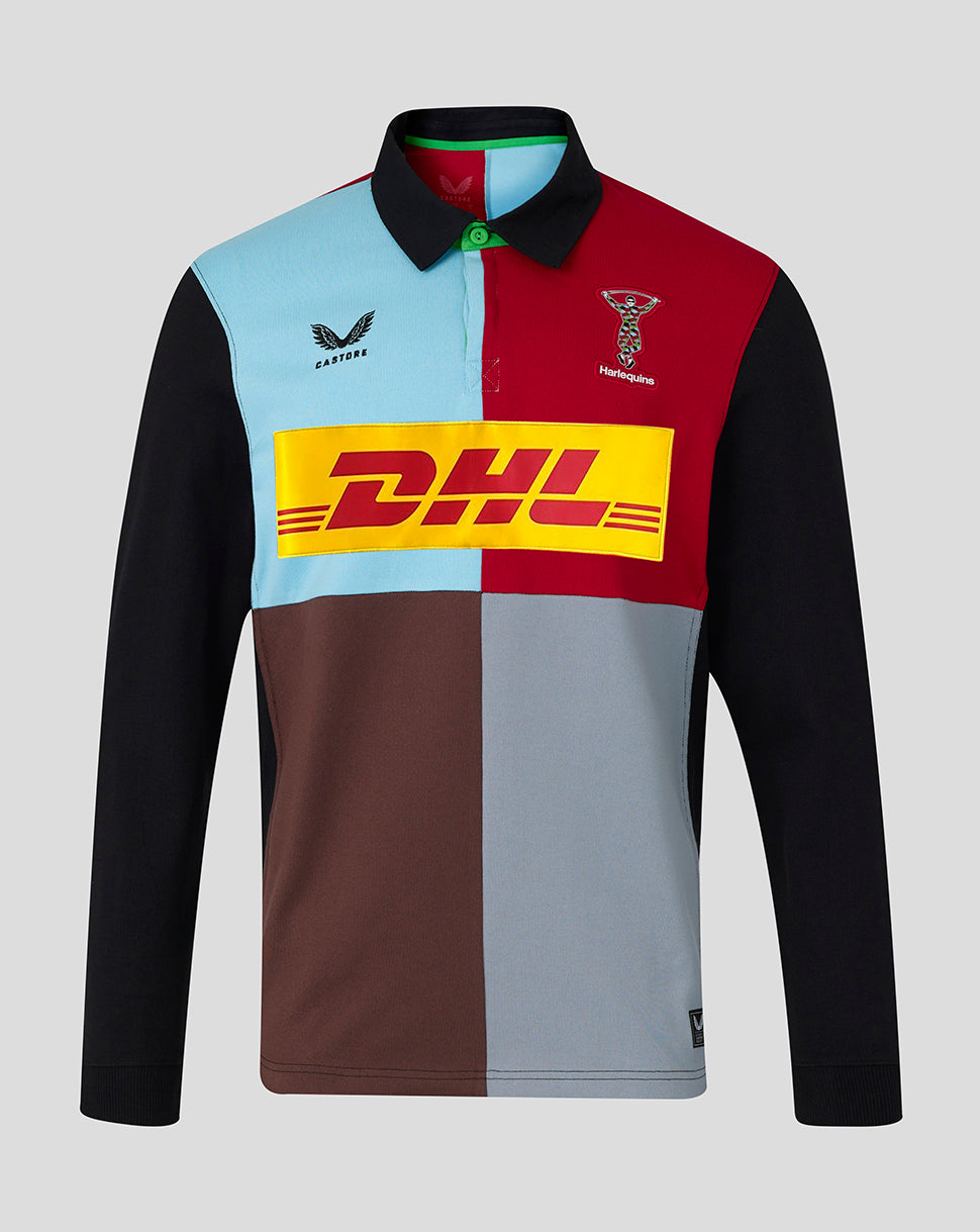 Camiseta de manga larga Harlequins Home Classic - Negro/Azul