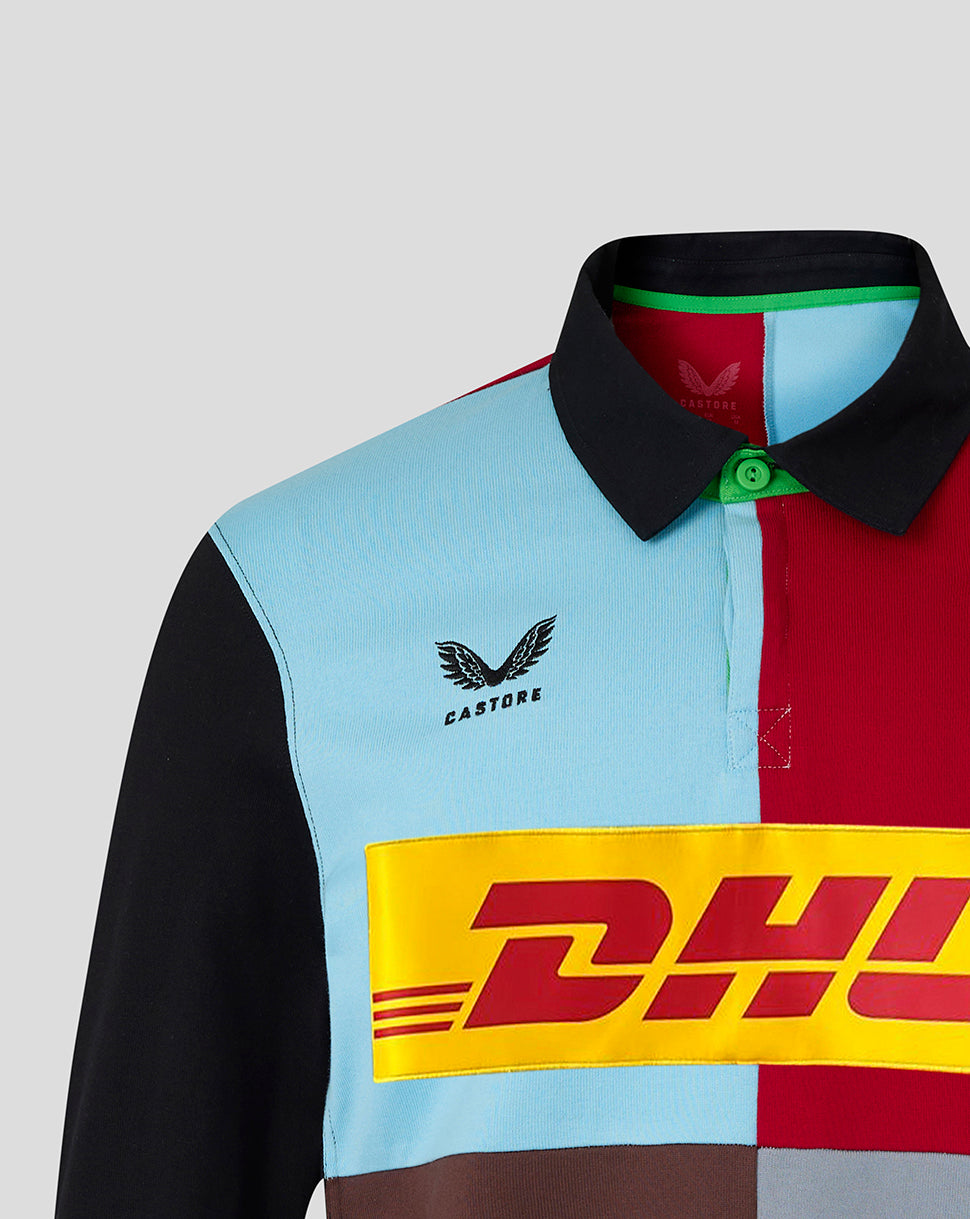Camiseta de manga larga Harlequins Home Classic - Negro/Azul