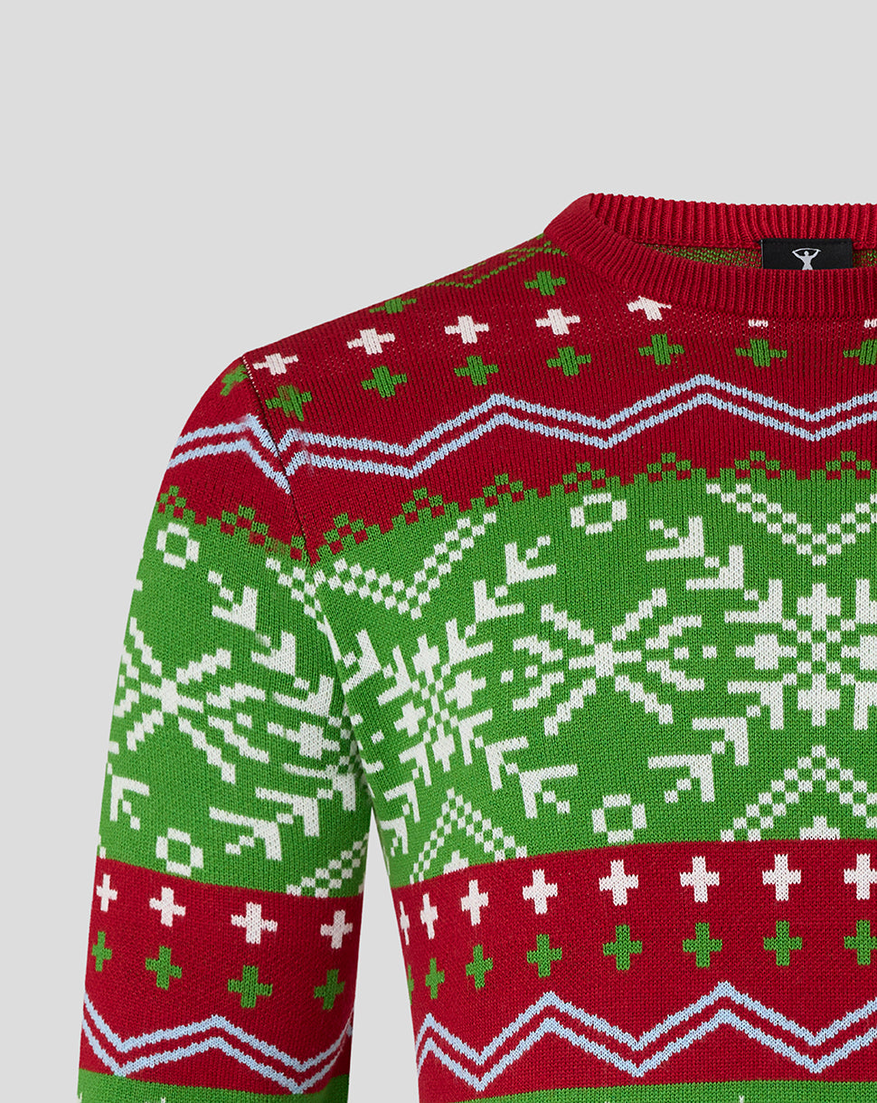 Harlequins Unisex 25/26 Christmas Trui - Rood
