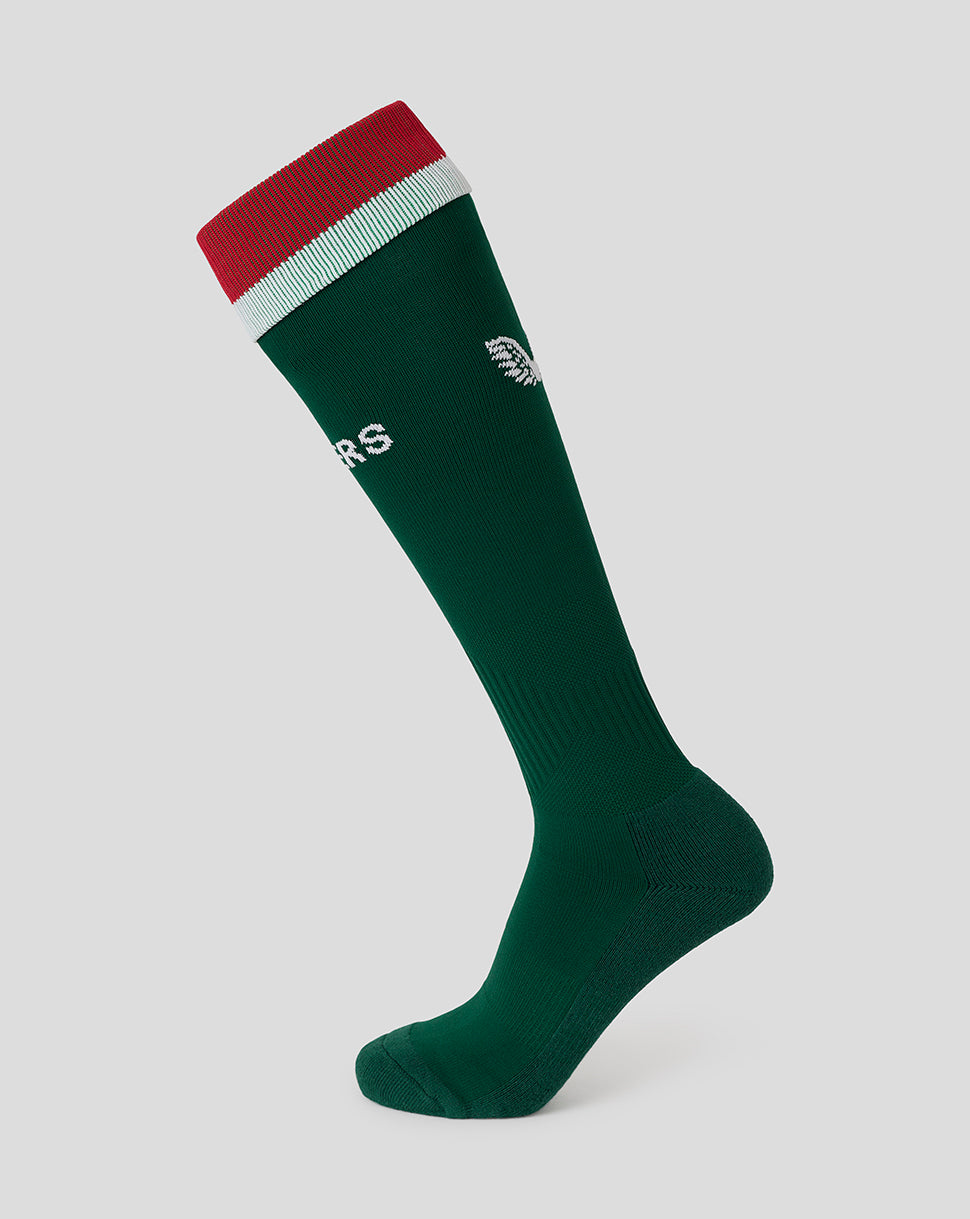 Calcetín Leicester Tigers Unisex 25/26 Pro Local Playing - Verde oscuro