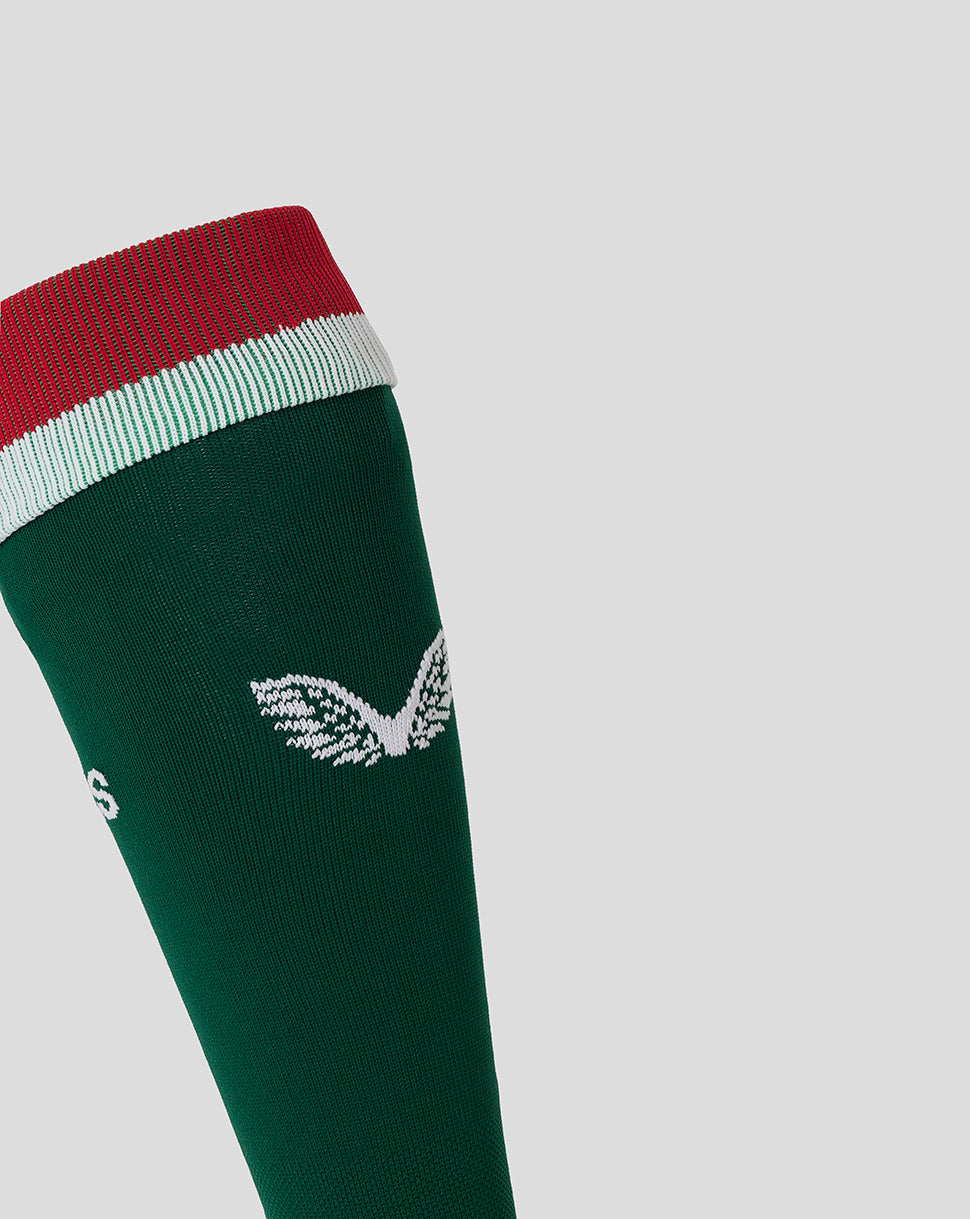 Calcetín Leicester Tigers Unisex 25/26 Pro Local Playing - Verde oscuro