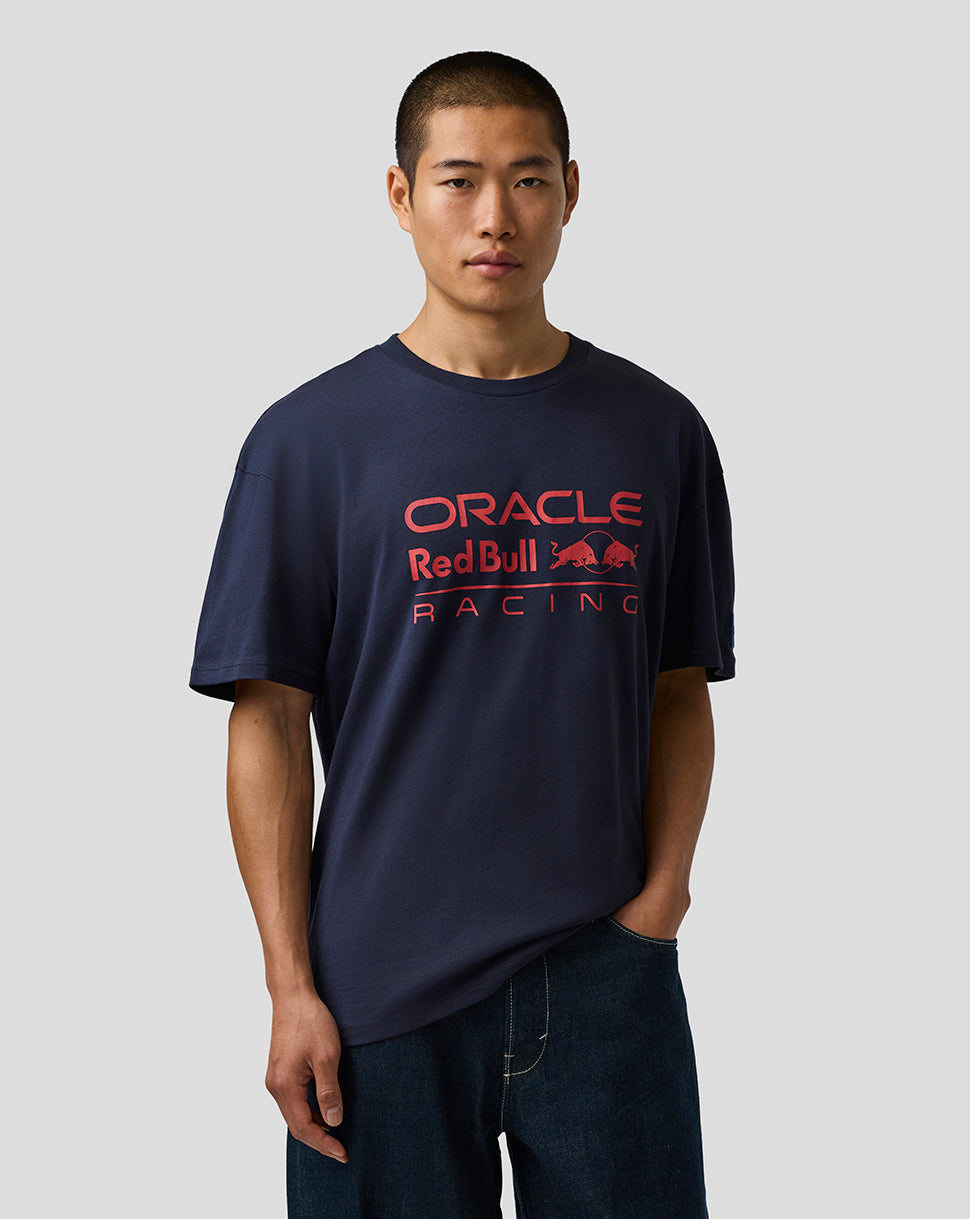 Oracle Red Bull Racing Unisex Relaxed Fit Logo T-shirt – Nachthemel - Night Sky