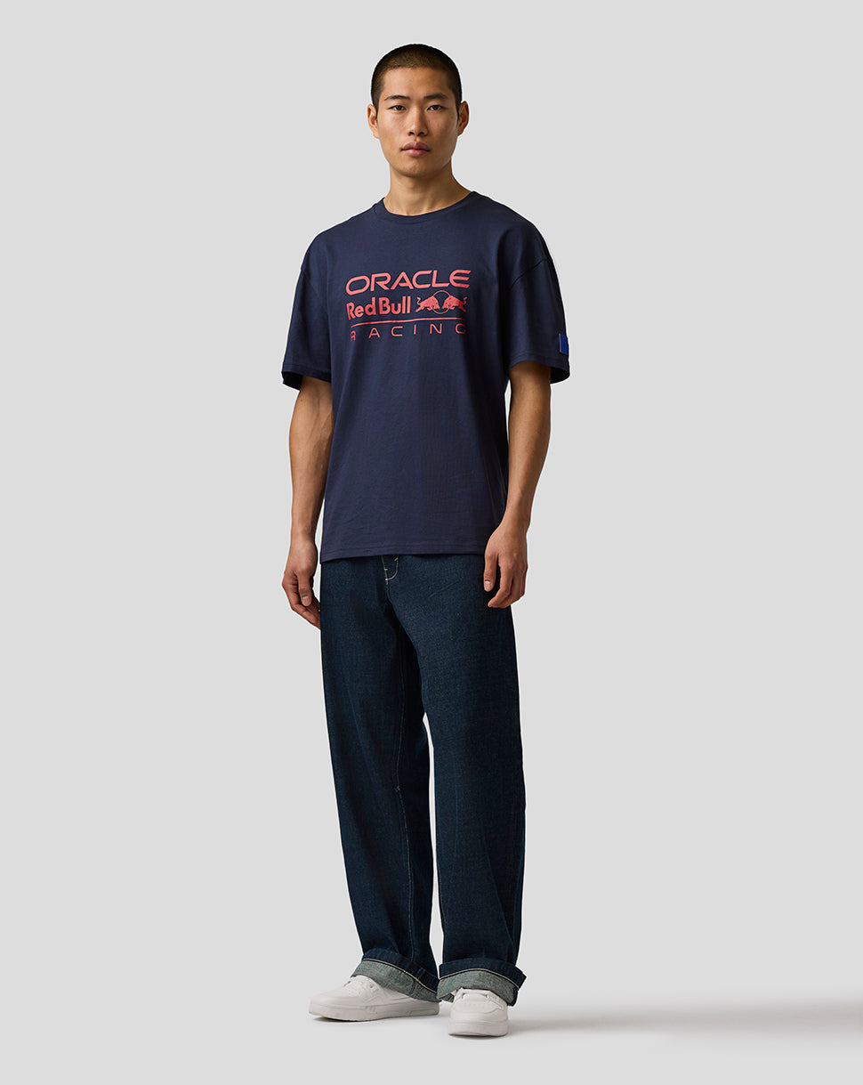 Oracle Red Bull Racing Unisex Relaxed Fit Logo T-shirt – Nachthemel - Night Sky