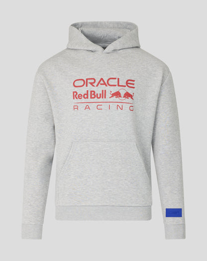 Gray hoodie with Oracle Red Bull Racing logo on a light gray background