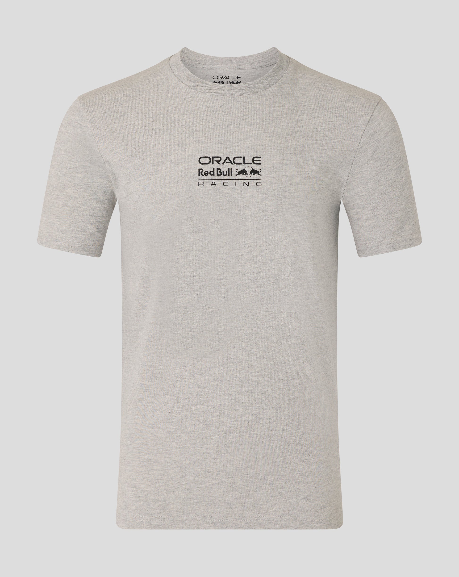 Gray t-shirt with Oracle Red Bull Racing logo on a light gray background
