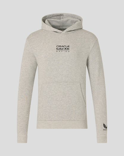 Grey hoodie with Oracle Red Bull Racing logo on a white background