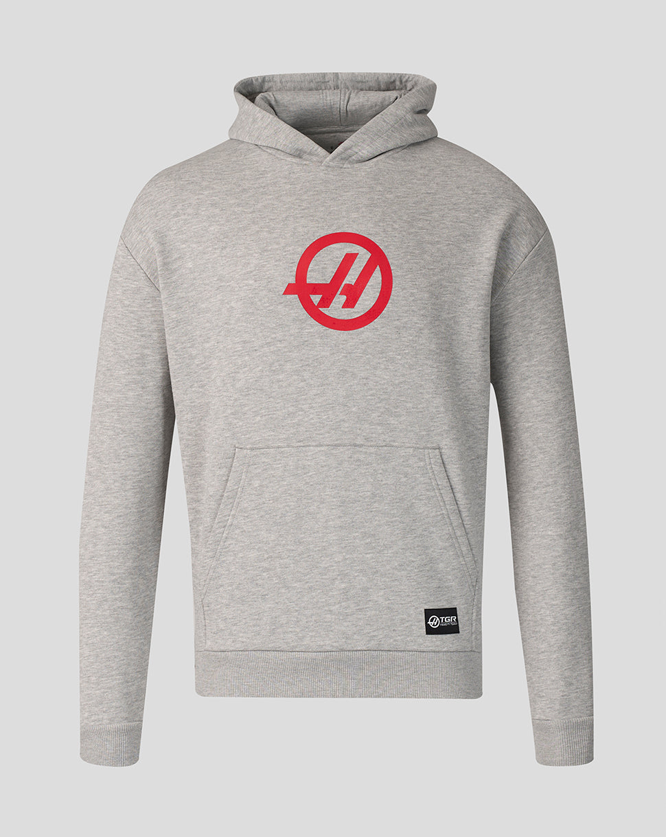 Official Haas Team Unisex Relaxed Pullover Hoodie – Graumeliert - Grau meliert