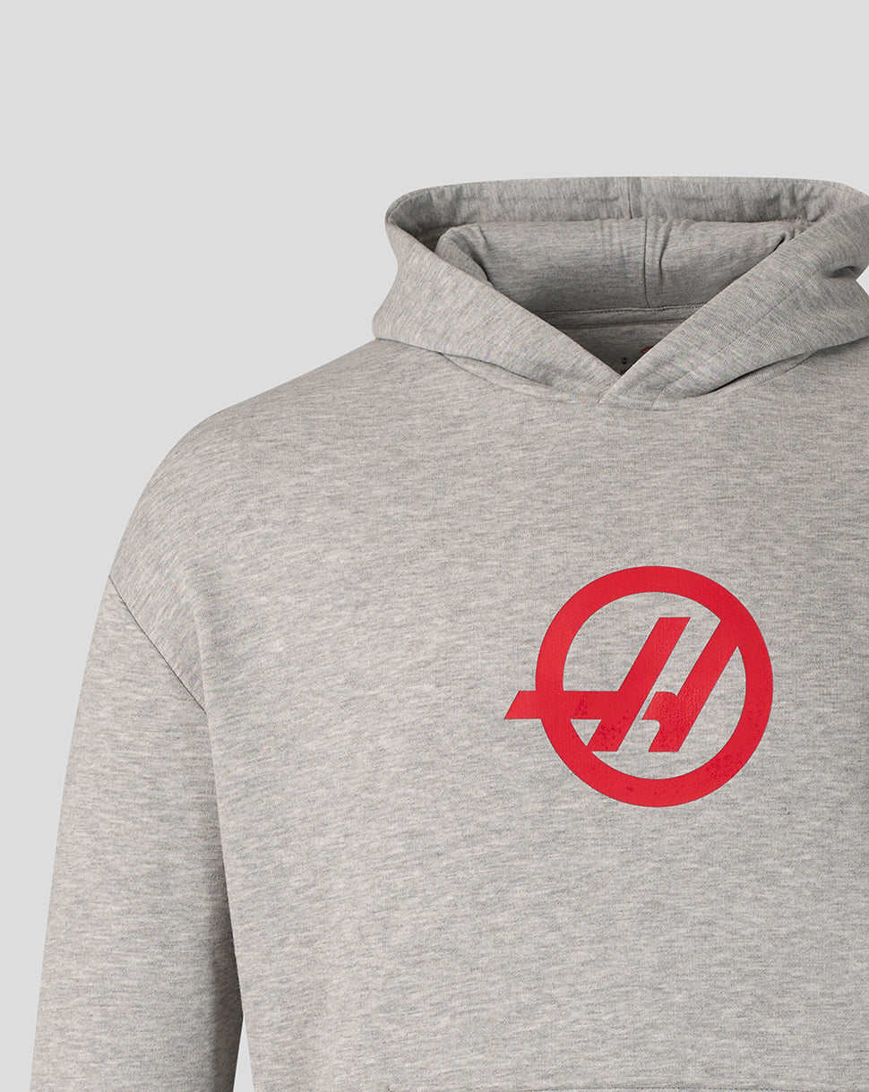 Official Haas Team Unisex Relaxed Pullover Hoodie – Graumeliert - Grau meliert