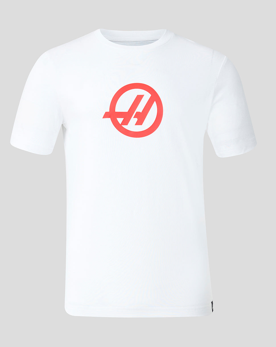 Official Haas Team Unisex Regular Fit T-Shirt - White