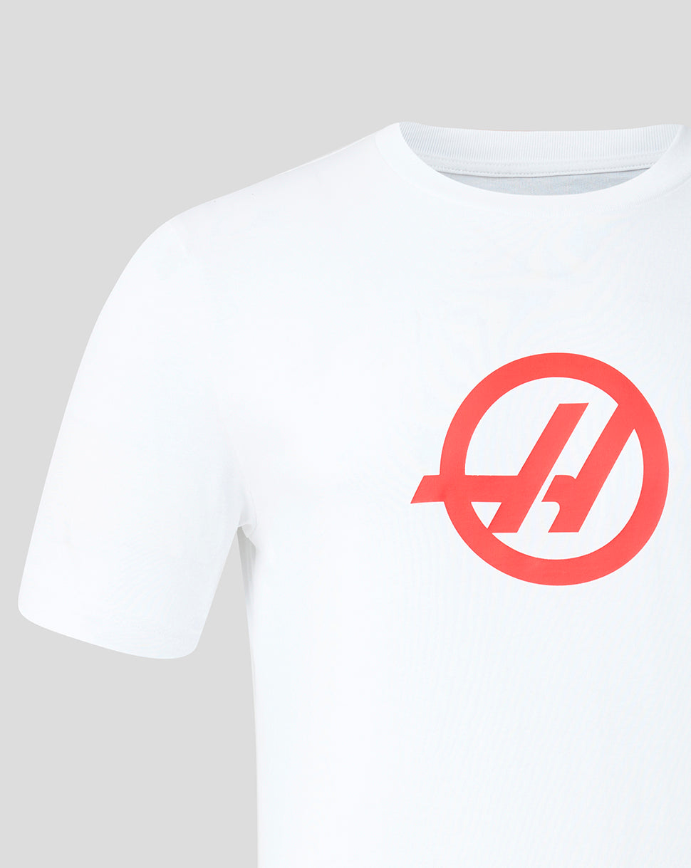 Official Haas Team Unisex Regular Fit T-shirt – Wit - Wit