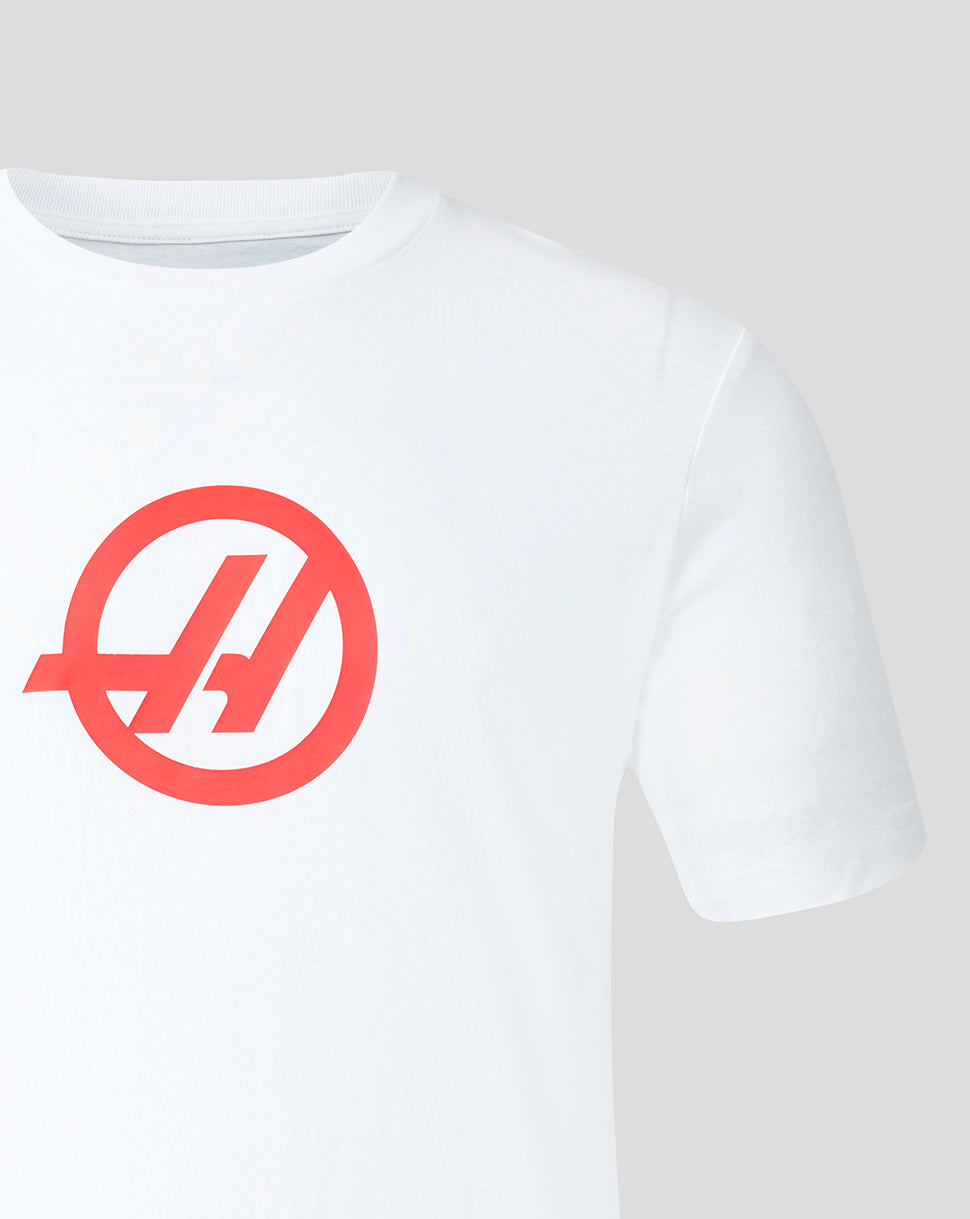 Official Haas Team Unisex Regular Fit T-Shirt - White