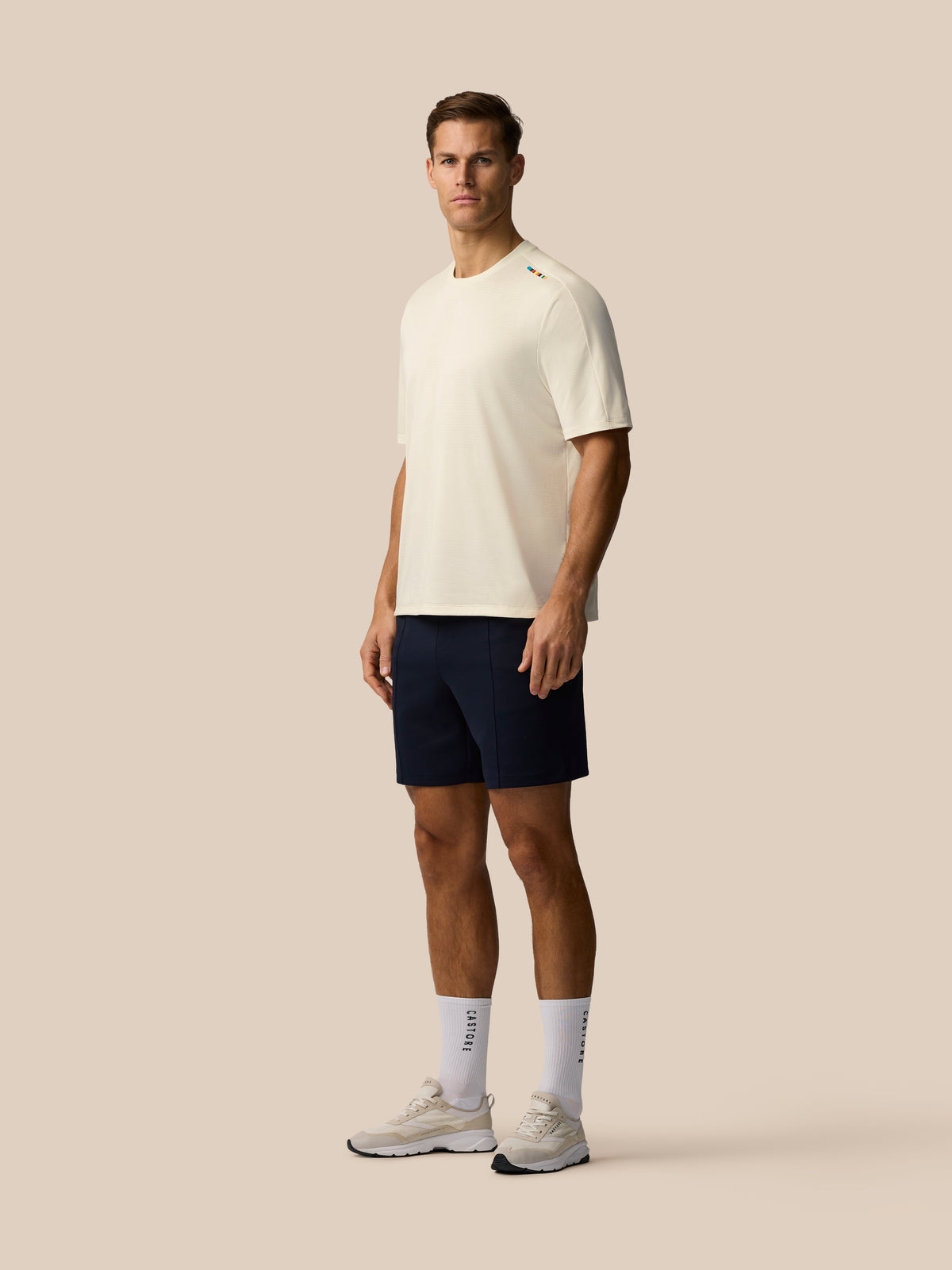 Paul Smith x Castore x England Cricket Unisex Jacquard T-Shirt - Whisper White