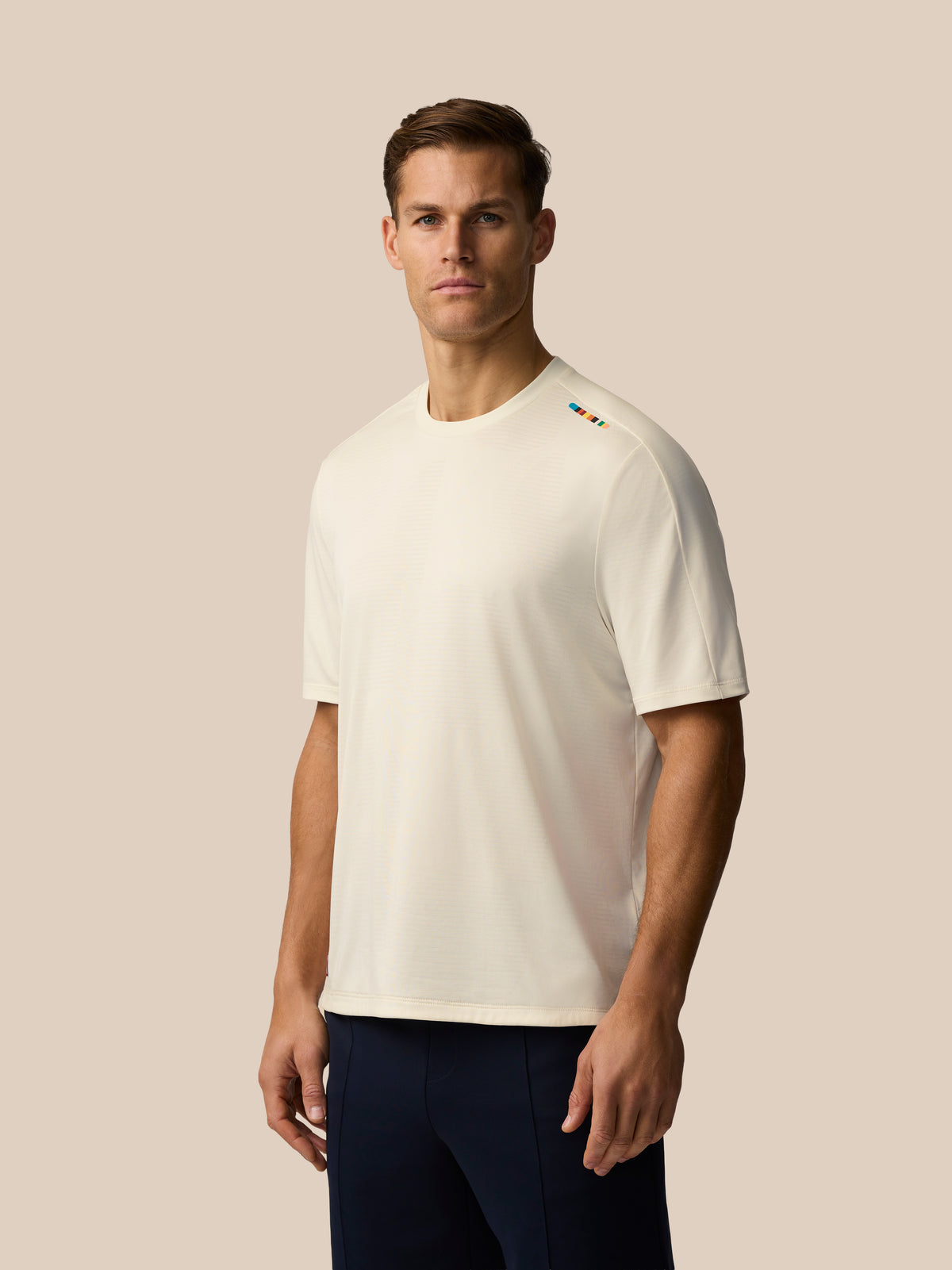 Paul Smith x Castore x England Cricket Unisex Jacquard T-Shirt - Whisper White