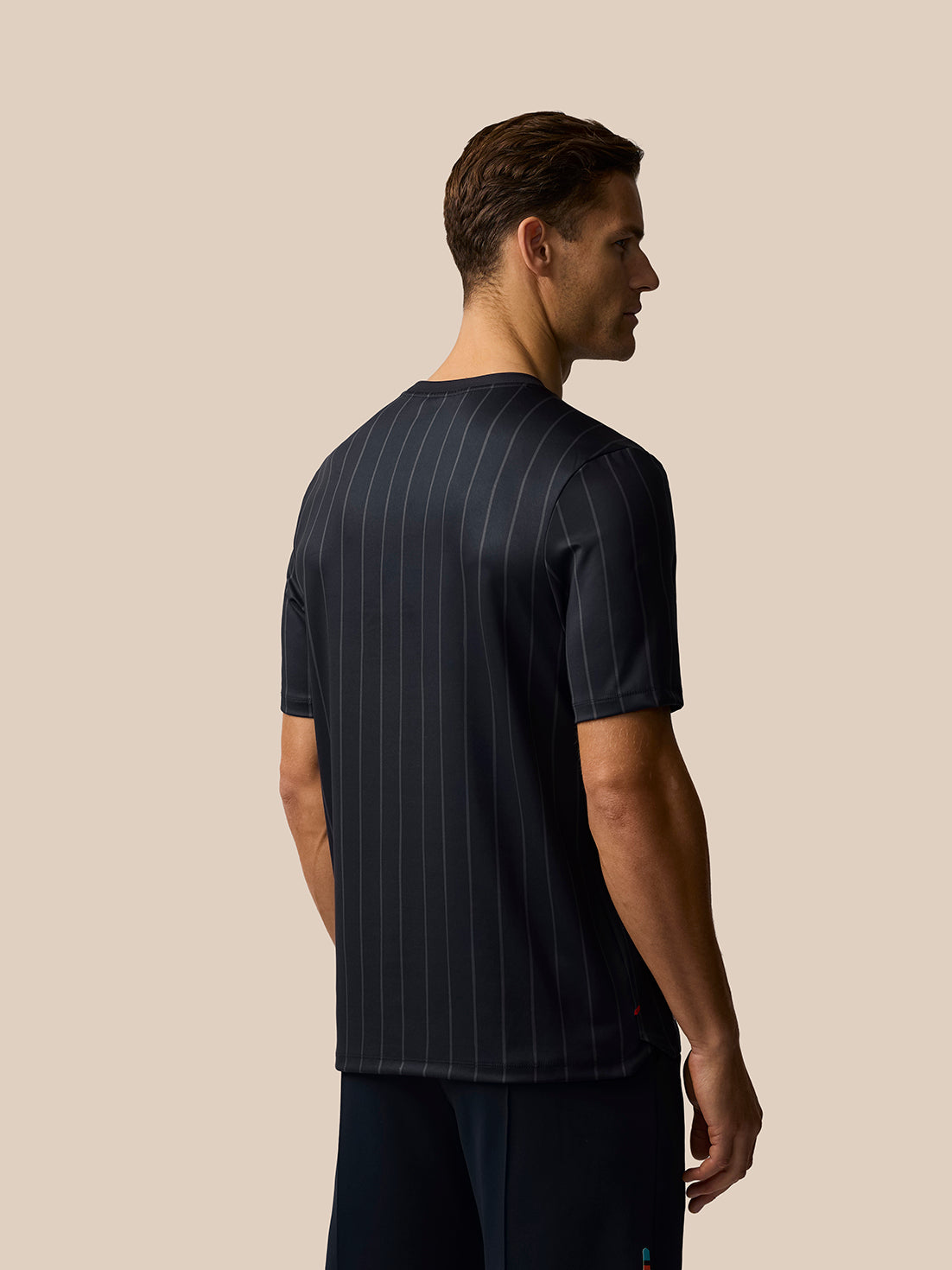 Paul Smith x Castore x England Cricket Unisex Gestreept T-shirt - Night Sky