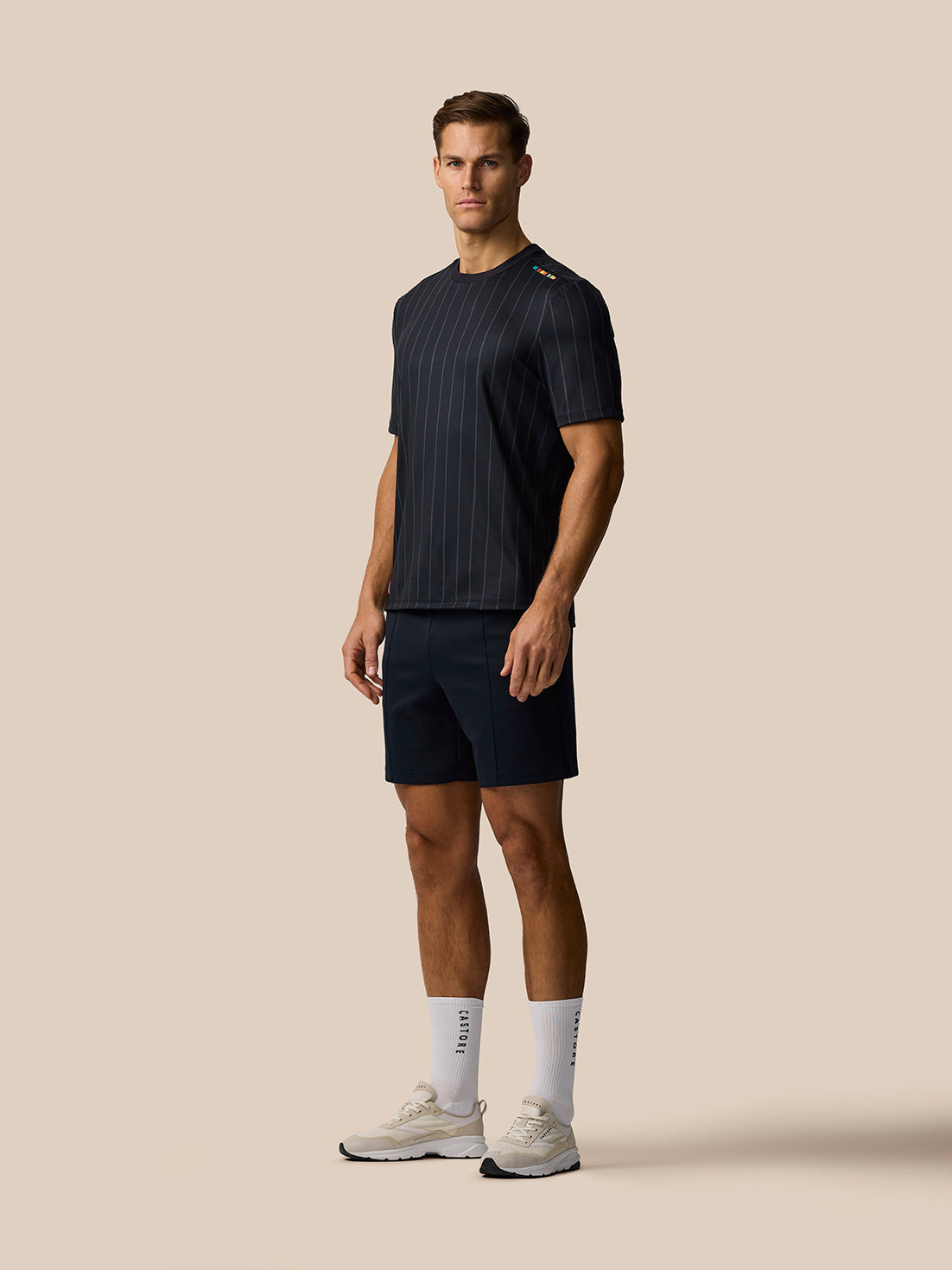 Paul Smith x Castore x England Cricket Unisex Striped T-Shirt
