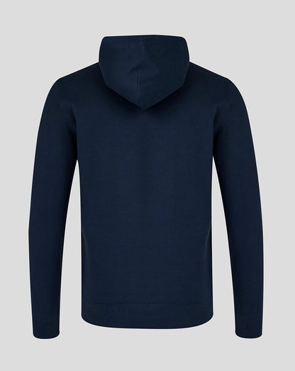 Leicester Tigers Unisex 25/26 Travel Brushed Back Hoodie - Navy