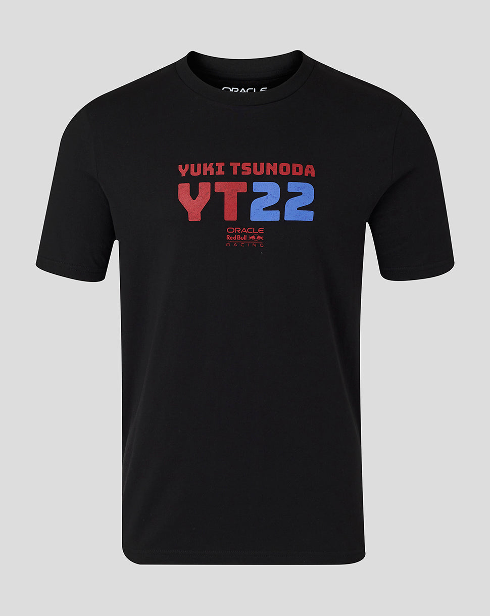 Oracle Red Bull Racing Unisex Yuki Tsunoda 22 Grafisch T-shirt – Caviar - Caviar
