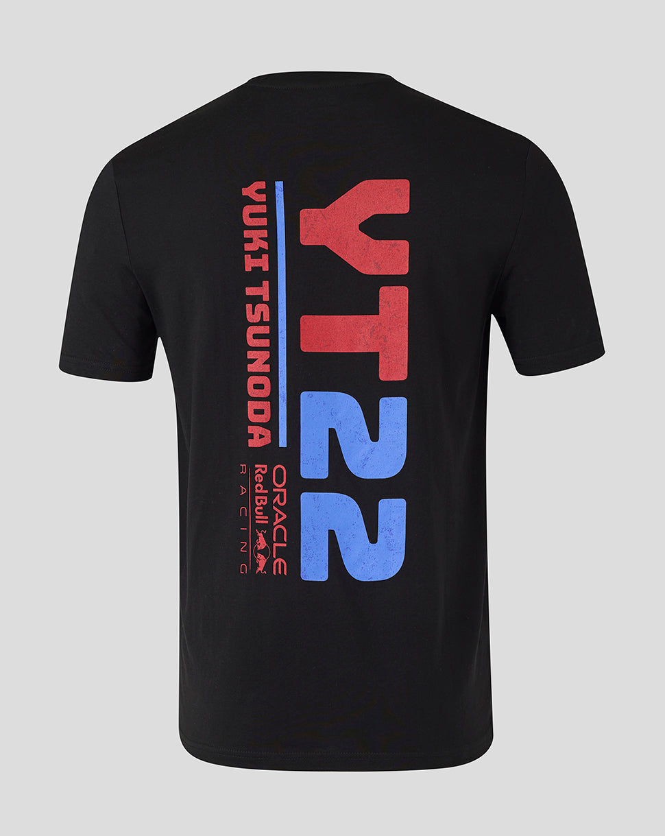 Oracle Red Bull Racing Unisex Yuki Tsunoda 22 Grafisch T-shirt – Caviar - Caviar
