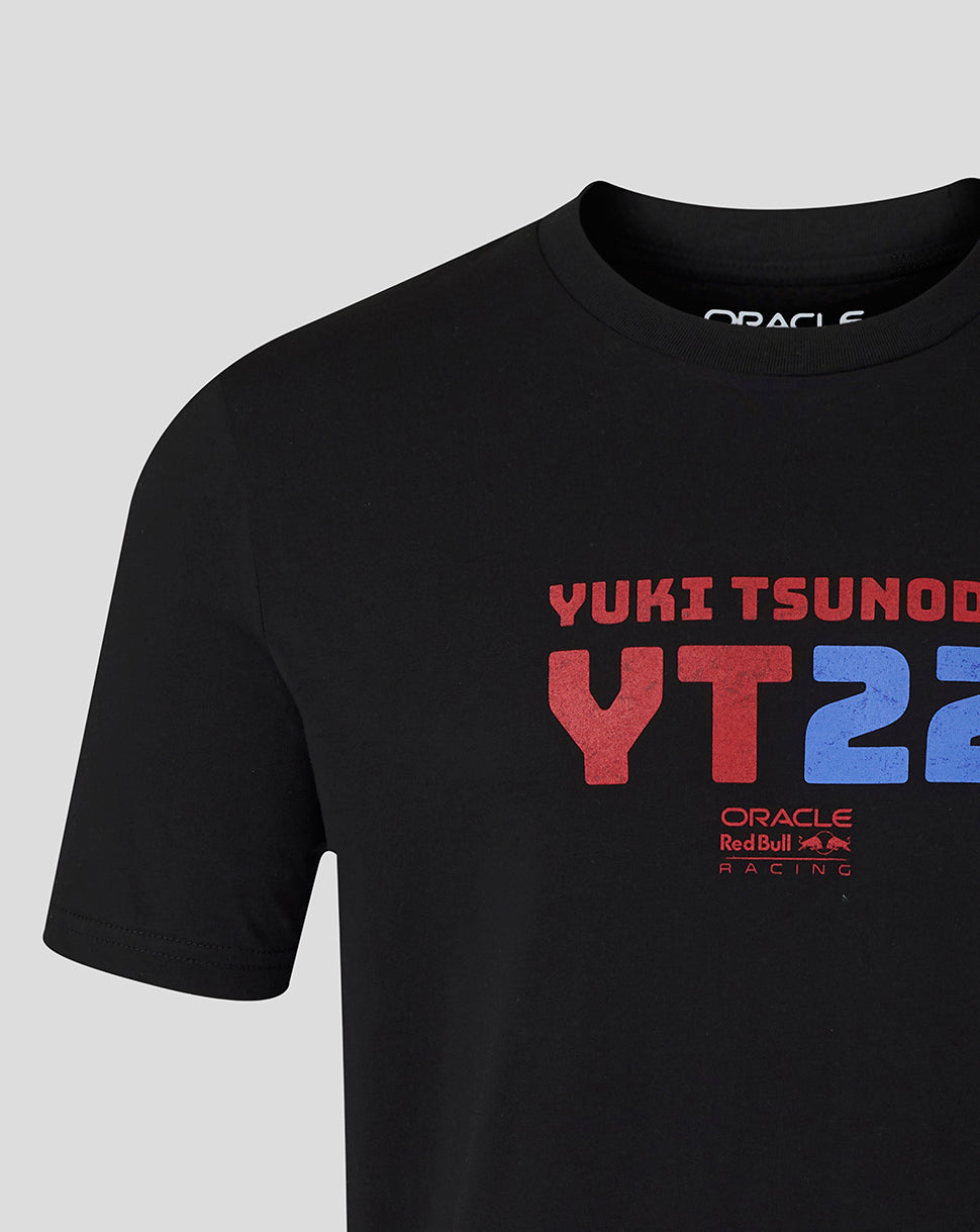 Oracle Red Bull Racing Unisex Yuki Tsunoda 22 Grafisch T-shirt – Caviar - Caviar