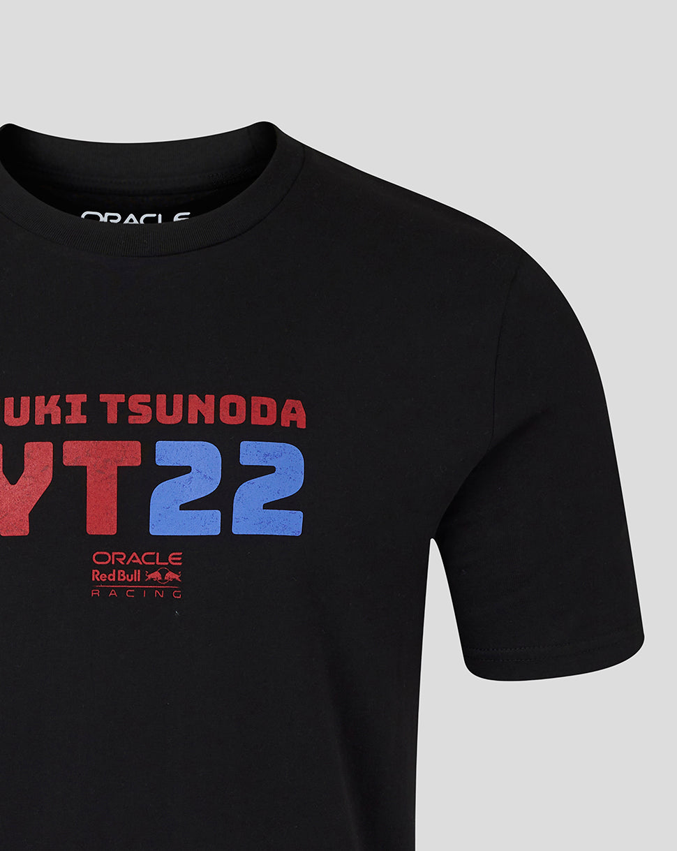 Oracle Red Bull Racing Unisex Yuki Tsunoda 22 Grafisch T-shirt – Caviar - Caviar