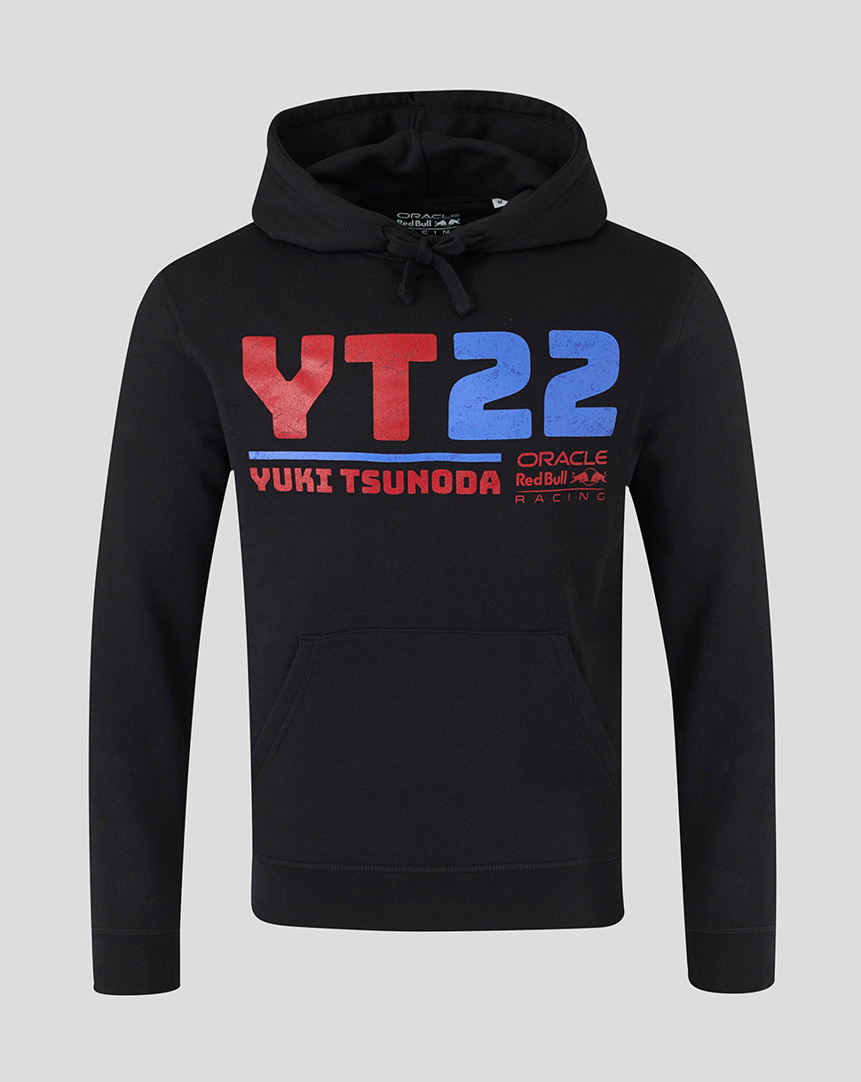 Oracle Red Bull Racing Unisex Yuki Tsunoda 22 Grafik Pullover Hoodie – Caviar - Caviar