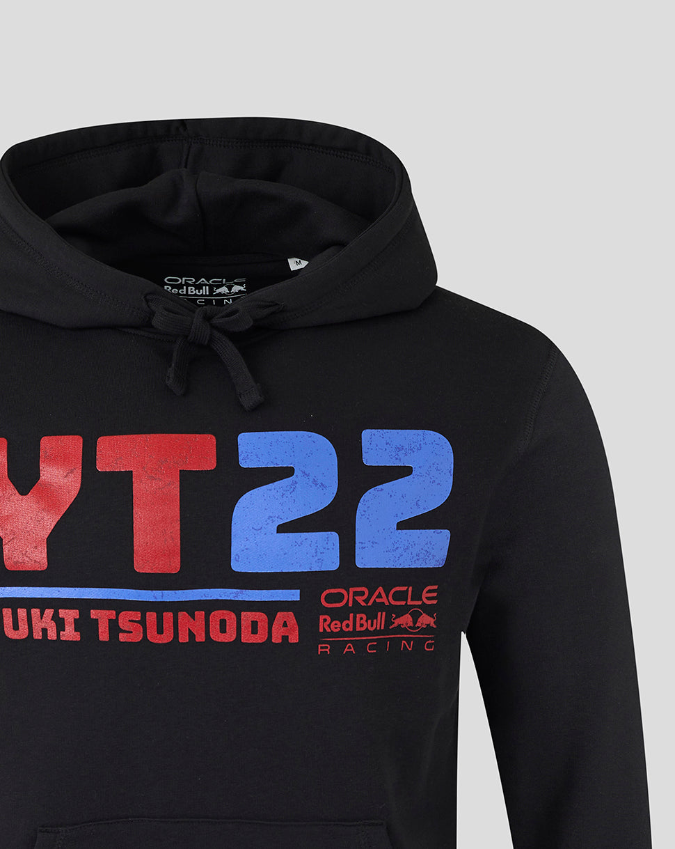 Oracle Red Bull Racing Unisex Yuki Tsunoda 22 Grafik Pullover Hoodie – Caviar - Caviar