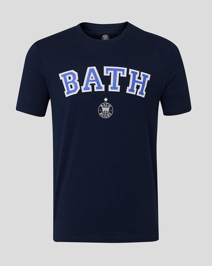 Bath Rugby Unisex Varsity Tee - French Navy