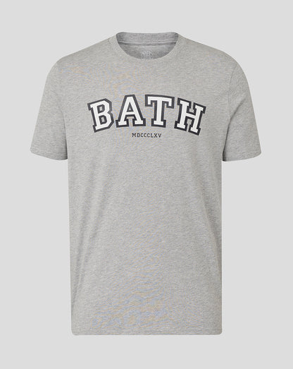 Bath Rugby Unisex Varsity Tee - Heather Grey