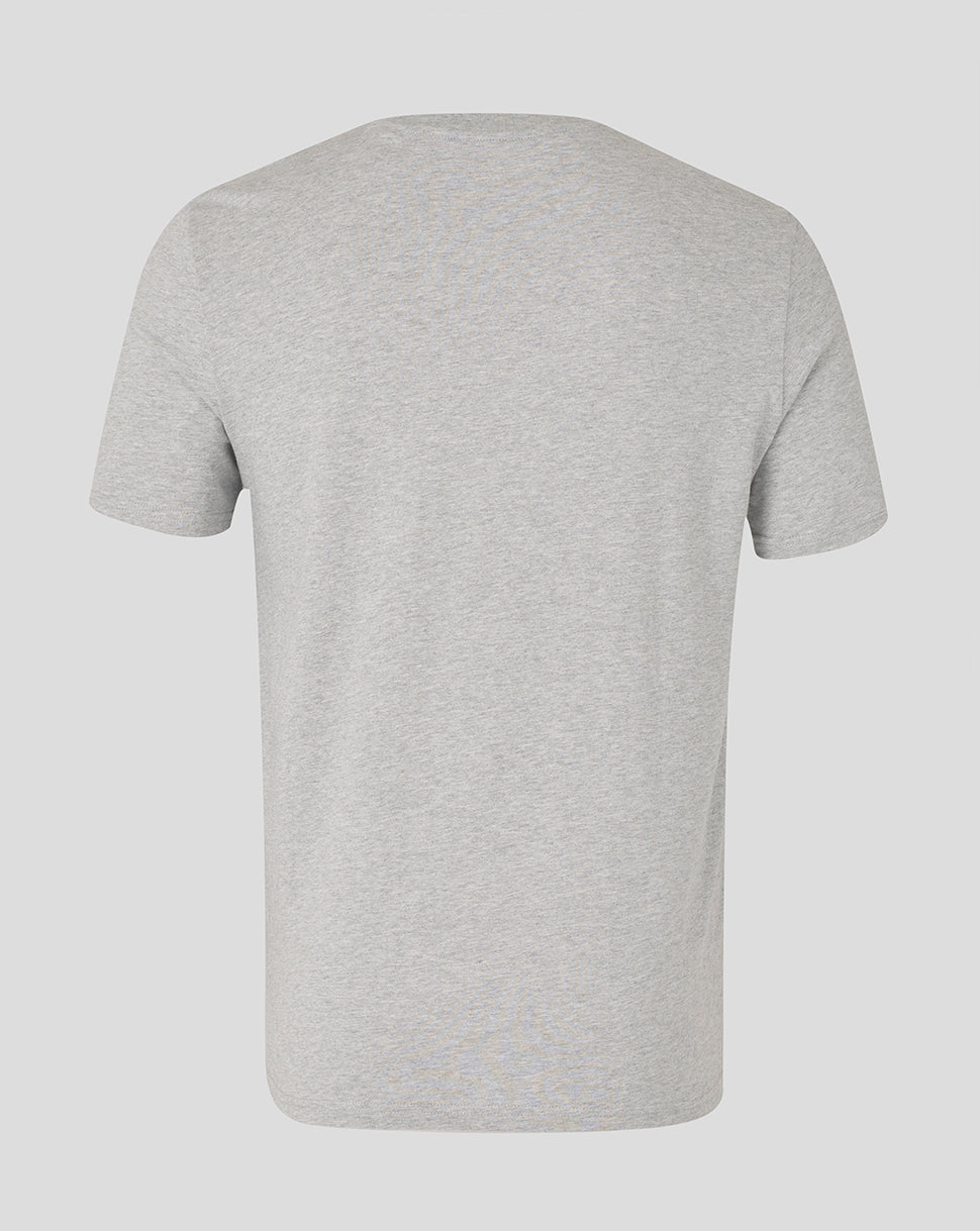 Bath Rugby Unisex Logo Rugby Tee - Heather Grey - Heather Grey