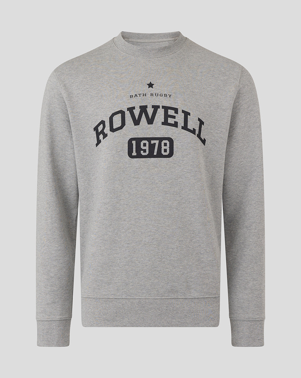 Bath Rugby Unisex Rowell Crew Sweatshirt - Heather Grey