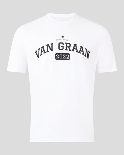 Bath Rugby Unisex Van Graan Tee - White
