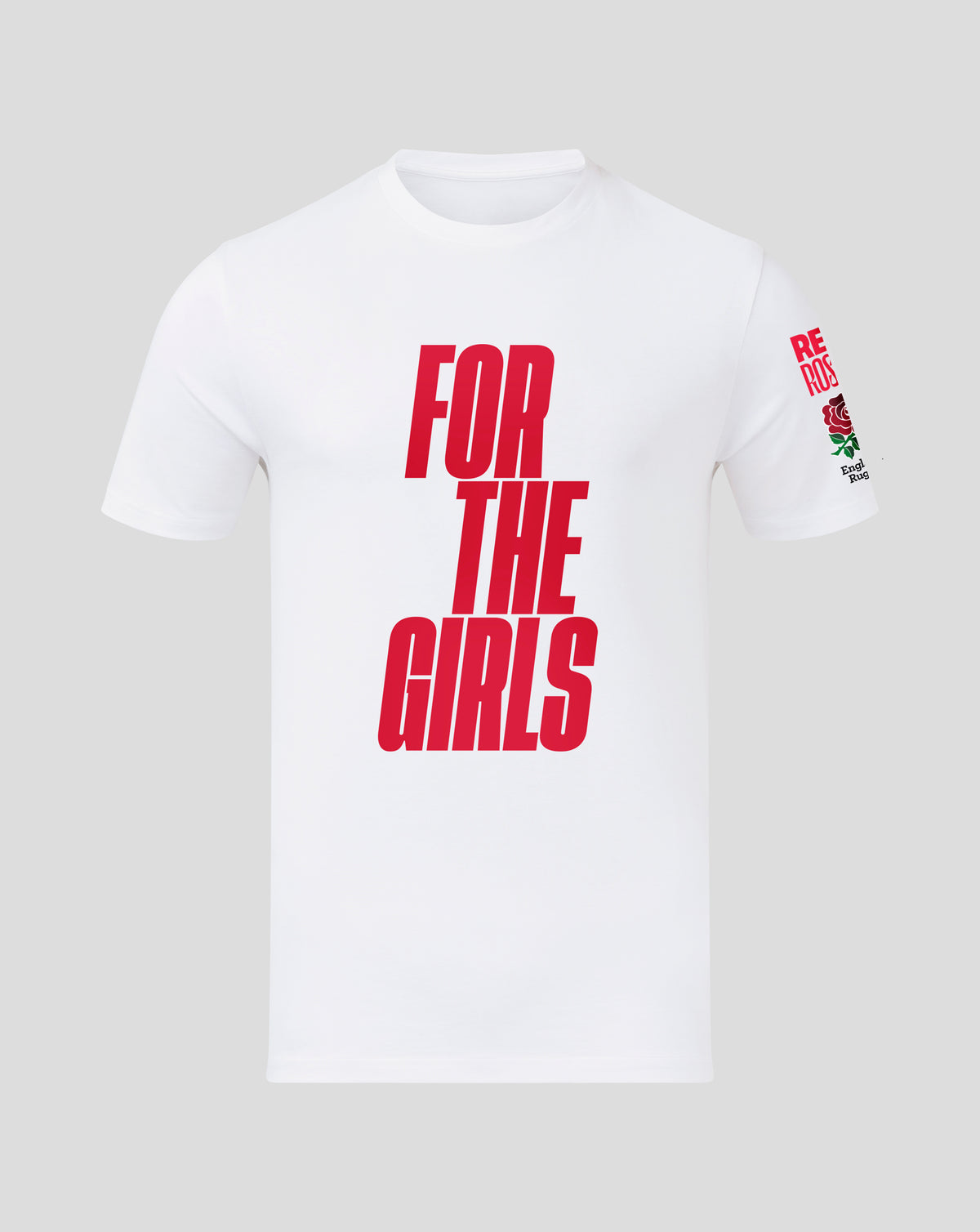 England Rugby Junior 'For The Girls' T-Shirt - White