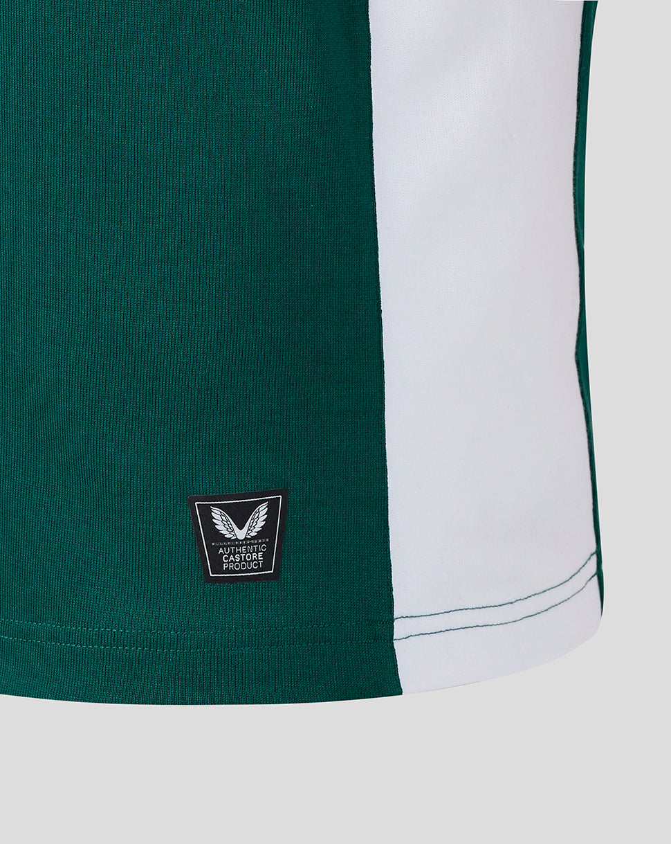 Leicester Tigers Unisex 25/26 Home Classic Long Sleeve Shirt - Botanical Garden/Scooter/Castore White
