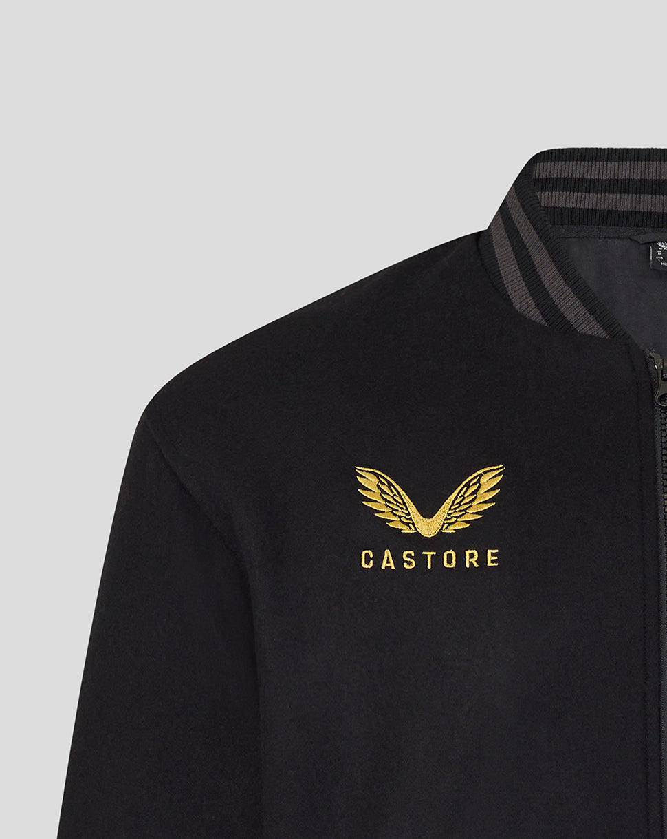 England Rugby x Undefeated x Castore unisex bomberjack – zwart - Zwart