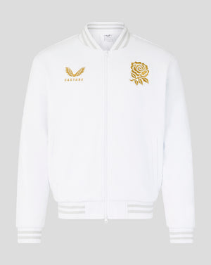 England Rugby x Undefeated x Castore Unisex Bomber Jacket - White