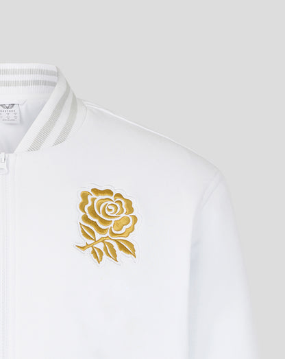 England Rugby x Undefeated x Castore Unisex Bomber Jacket - White